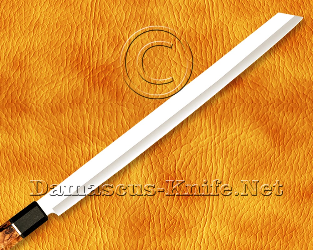 Personalized Stainless Steel Chef Knife Handmade Kitchen Prosciutto Knife Koa Wood Handle - DCK675 Personalized Stainless Steel Chef Knife Handmade Kitchen Prosciutto Knife Koa Wood Handle - DCK675