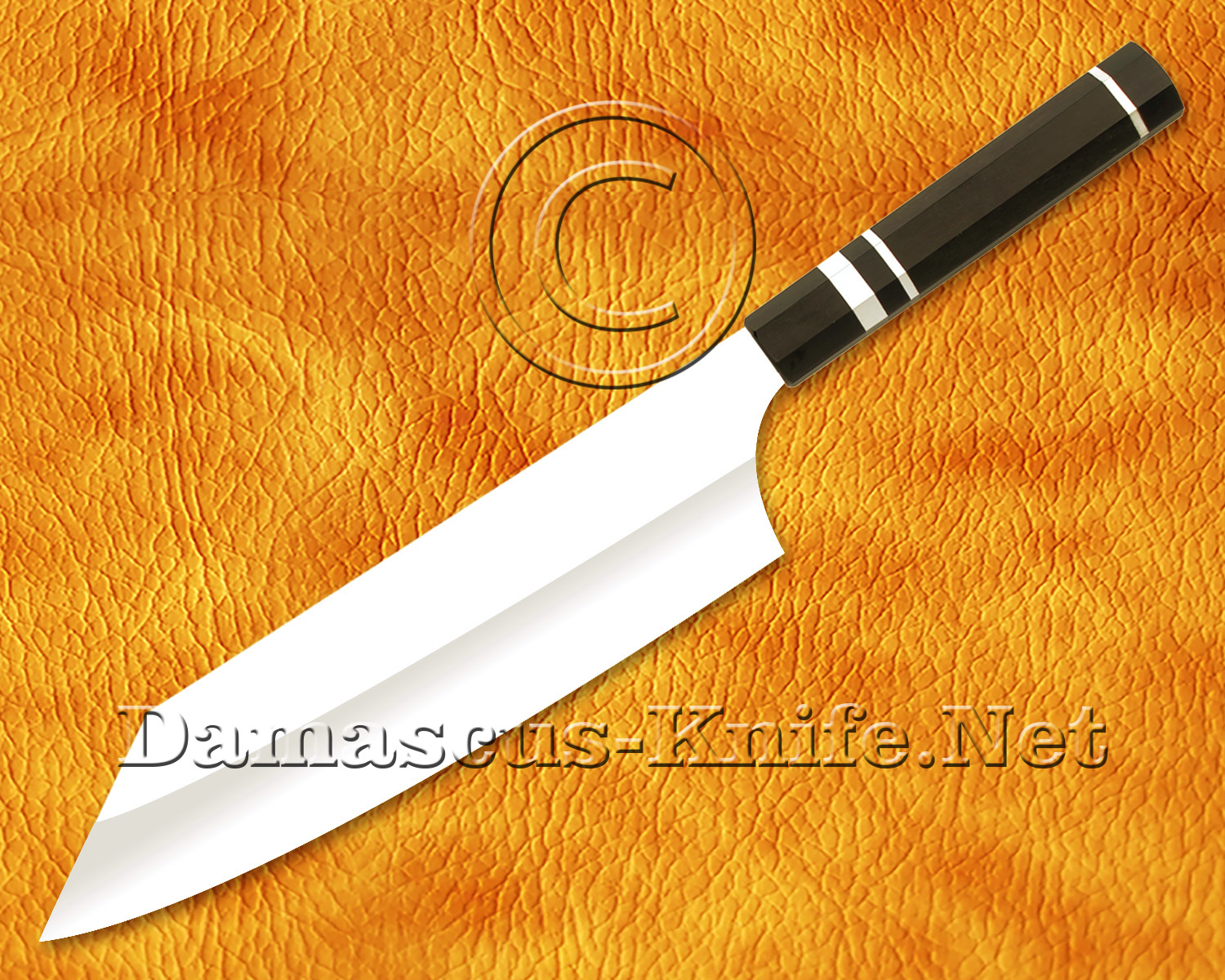 Personalized Stainless Steel Chef Knife Handmade Kitchen Bunka Knife Ebony Wood 3 Steel Ring Handle Personalized Stainless Steel Chef Knife Handmade Kitchen Bunka Knife Ebony Wood 3 Steel Ring Handle