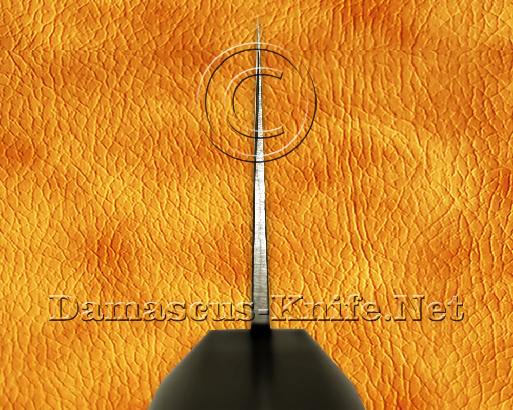 Personalized Engraving Stainless Steel Chef Knife Handmade Kitchen Gyuto Knife Ebony Wood 3 Steel Ring Handle - DCK660 Personalized Engraving Stainless Steel Chef Knife Handmade Kitchen Gyuto Knife Ebony Wood 3 Steel Ring Handle - DCK660