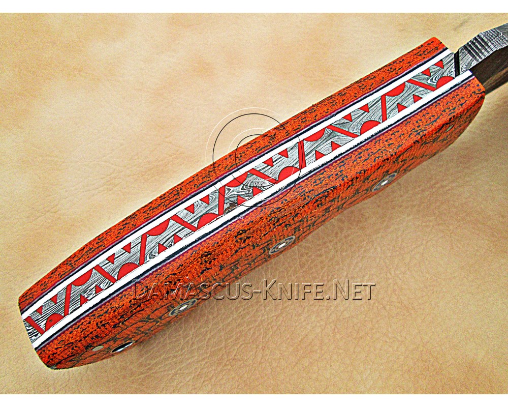 Personalized Handmade Damascus Steel Arts and Crafts Hunting and Survival Tracker Knife G10 Micarta Handle - DTK1008 Personalized Handmade Damascus Steel Arts and Crafts Hunting and Survival Tracker Knife G10 Micarta Handle - DTK1008