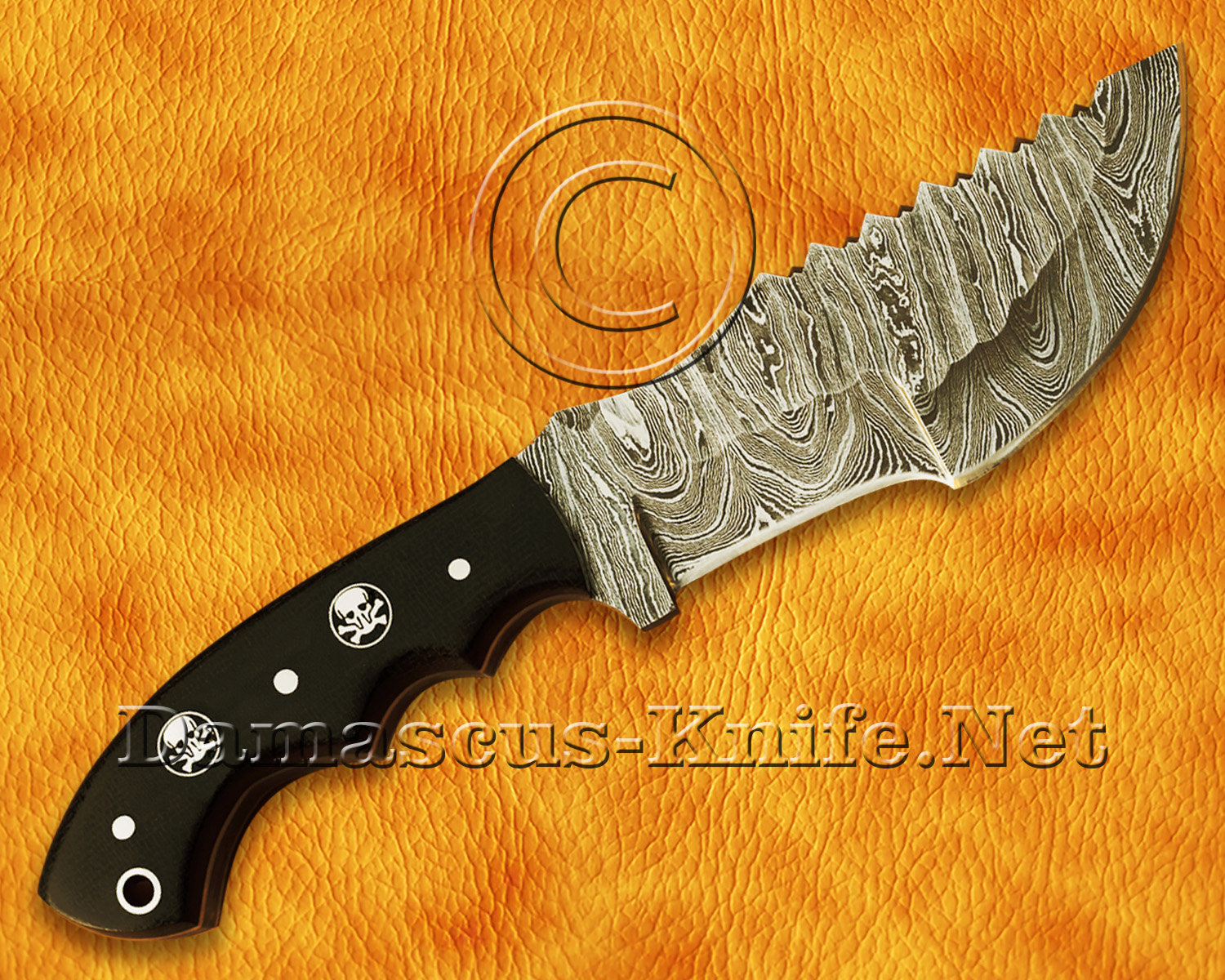 Lot of 2 Personalized Handmade Damascus Steel Arts and Crafts Hunting and Survival Tracker Knife Lot of 2 Personalized Handmade Damascus Steel Arts and Crafts Hunting and Survival Tracker Knife