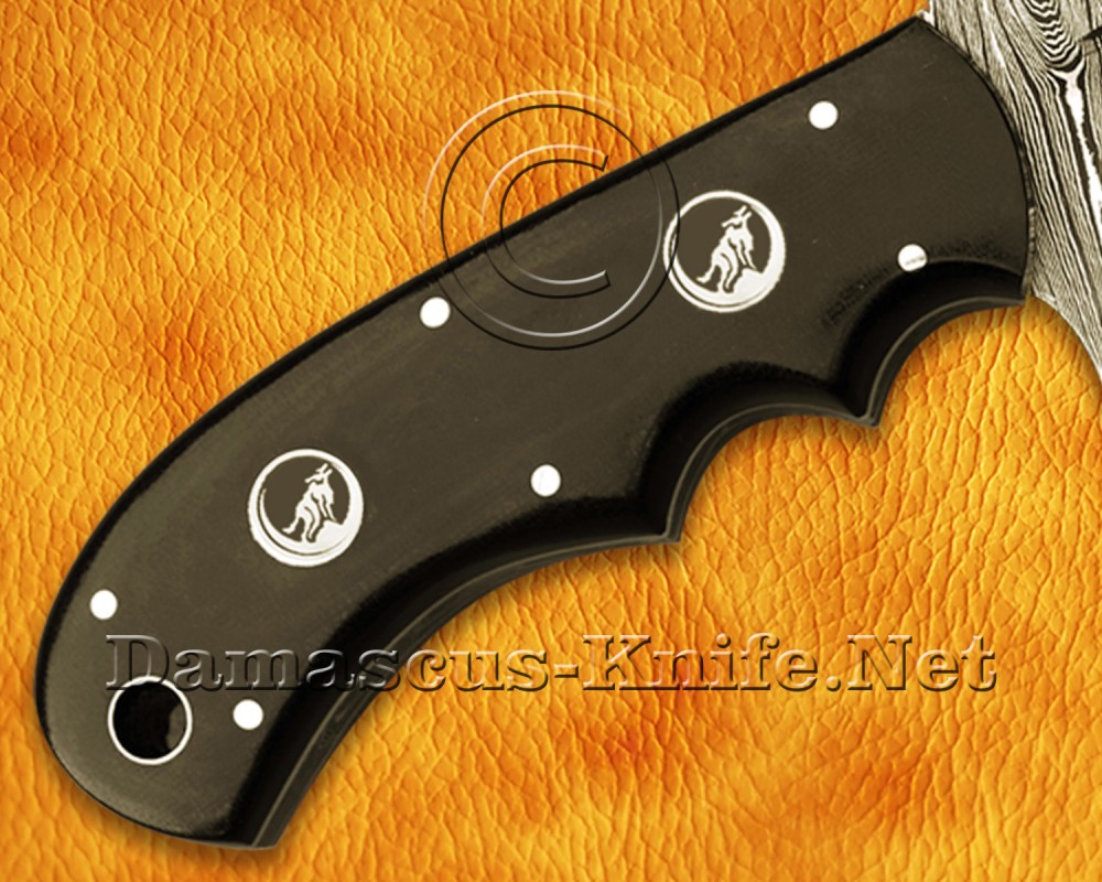Personalized Handmade Damascus Steel Arts and Crafts Hunting and Survival Tracker Knife G10 Micarta Handle - DTK920 Personalized Handmade Damascus Steel Arts and Crafts Hunting and Survival Tracker Knife G10 Micarta Handle - DTK920