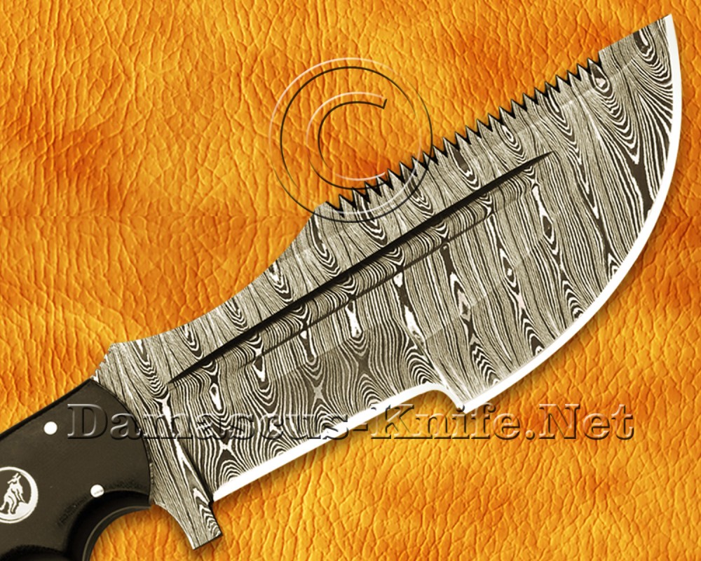 Personalized Handmade Damascus Steel Arts and Crafts Hunting and Survival Tracker Knife G10 Micarta Handle - DTK920 Personalized Handmade Damascus Steel Arts and Crafts Hunting and Survival Tracker Knife G10 Micarta Handle - DTK920