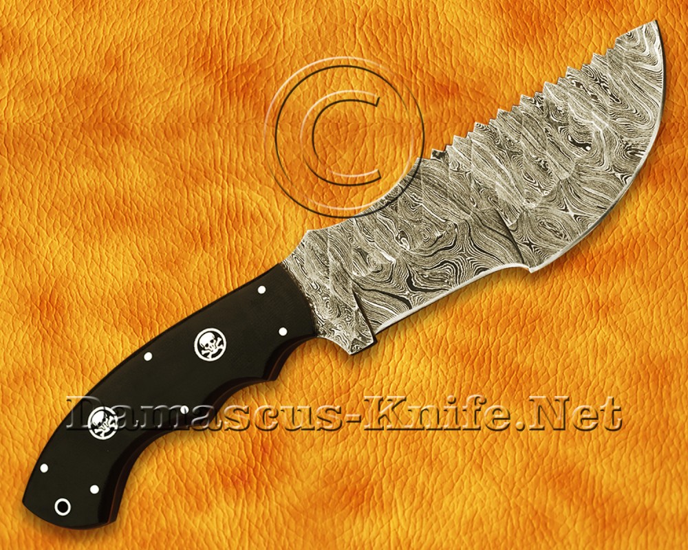 Personalized Handmade Damascus Steel Arts and Crafts Big Hunting and Survival Tracker Knife - DTK921