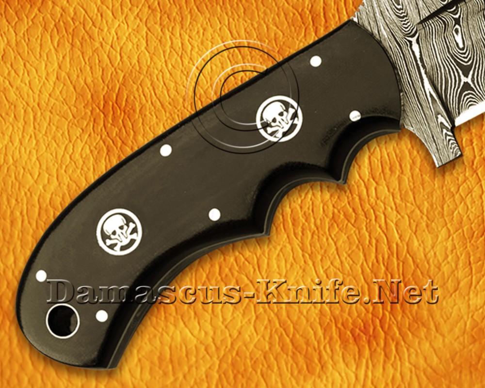Personalized Handmade Damascus Steel Arts and Crafts Hunting and Survival Tracker Knife G10 Micarta Handle - DTK922 Personalized Handmade Damascus Steel Arts and Crafts Hunting and Survival Tracker Knife G10 Micarta Handle - DTK922