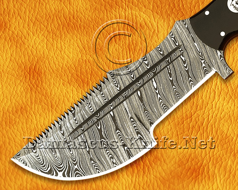 Personalized Handmade Damascus Steel Arts and Crafts Hunting and Survival Tracker Knife G10 Micarta Handle - DTK925 Personalized Handmade Damascus Steel Arts and Crafts Hunting and Survival Tracker Knife G10 Micarta Handle - DTK925