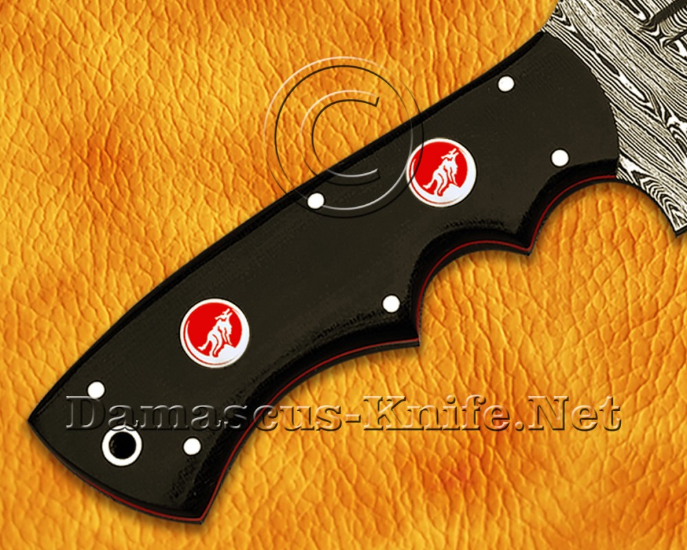 Personalized Handmade Damascus Steel Arts and Crafts Hunting and Survival Tracker Knife G10 Micarta Handle - DTK926 Personalized Handmade Damascus Steel Arts and Crafts Hunting and Survival Tracker Knife G10 Micarta Handle - DTK926