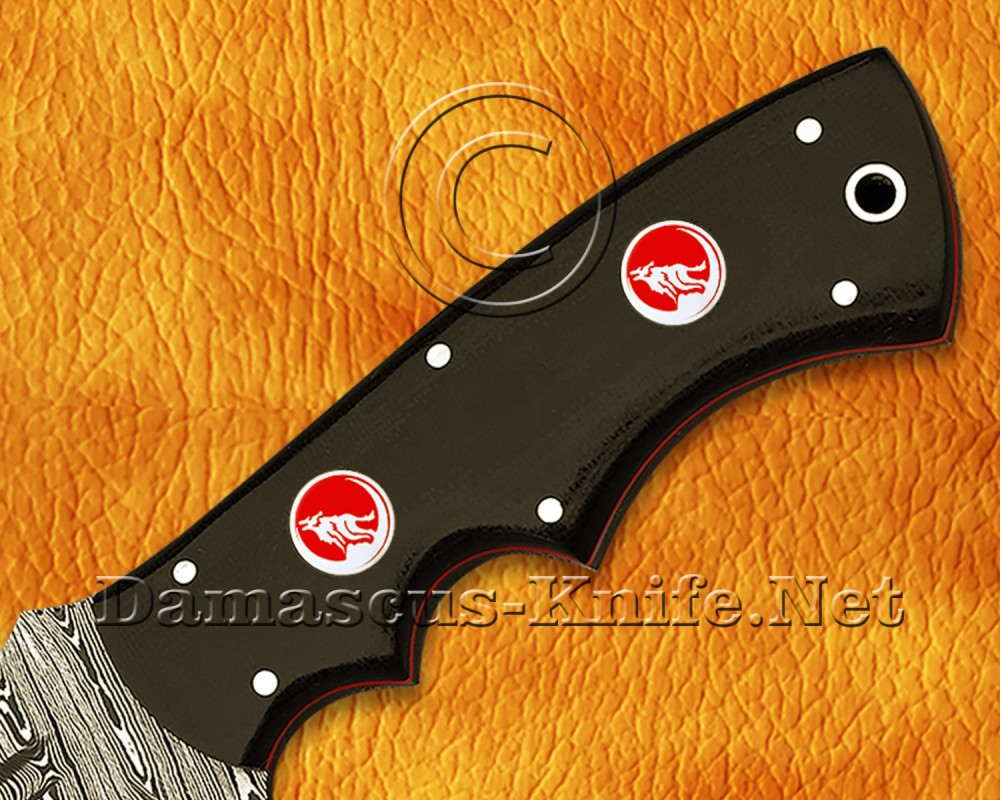Personalized Handmade Damascus Steel Arts and Crafts Hunting and Survival Tracker Knife G10 Micarta Handle - DTK926 Personalized Handmade Damascus Steel Arts and Crafts Hunting and Survival Tracker Knife G10 Micarta Handle - DTK926