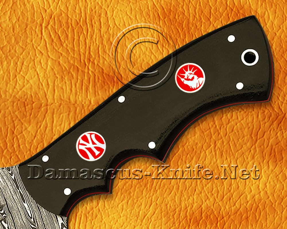 Personalized Handmade Damascus Steel Arts and Crafts Hunting and Survival Tracker Knife G10 Micarta Handle - DTK927 Personalized Handmade Damascus Steel Arts and Crafts Hunting and Survival Tracker Knife G10 Micarta Handle - DTK927