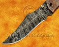 Hand Engraved Damascus Folding Artisan Tool - Copper Handle - FK750 Hand Engraved Damascus Folding Artisan Tool - Copper Handle - FK750