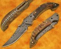 Custom Handmade Damascus Steel Folding Knife - Ram Horn - FK761 Custom Handmade Damascus Steel Folding Knife - Ram Horn - FK761