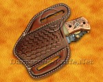 Personalized Scrimshaw Damascus Folding Knife - Bone & Copper - FK804 Personalized Scrimshaw Damascus Folding Knife - Bone & Copper - FK804