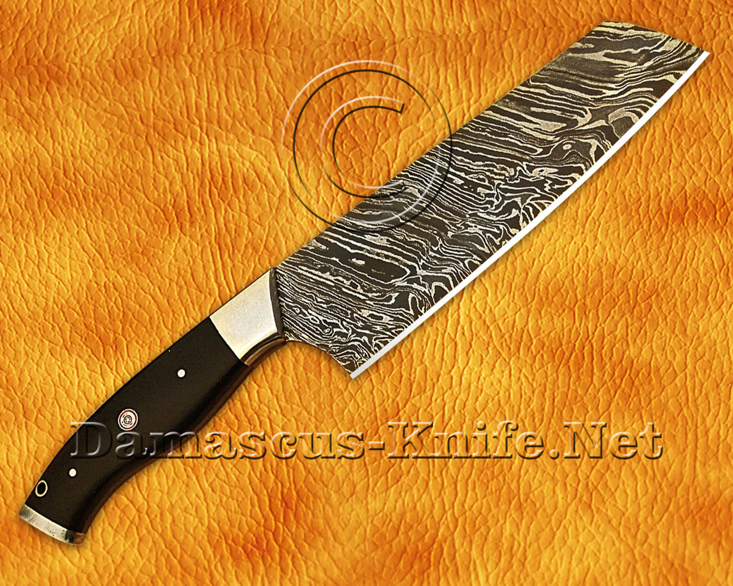Personalized 5-Piece Damascus Chef Knife Set - G10 - CK671 Personalized 5-Piece Damascus Chef Knife Set - G10 - CK671
