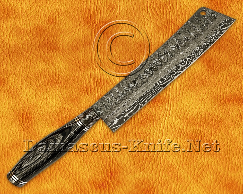 Personalized 5-Piece Damascus Chef Knife Set - Pakka Wood - CK672 Personalized 5-Piece Damascus Chef Knife Set - Pakka Wood - CK672