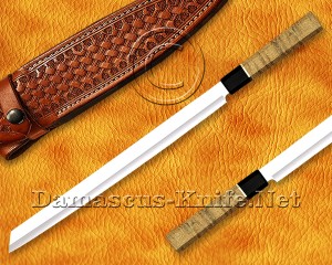 Personalized 12C27 Prosciutto Knife - Mahogany Wood - CK677