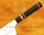 Personalized 12C27 Bunka Chef Knife - Ebony Wood - CK679 Personalized 12C27 Bunka Chef Knife - Ebony Wood - CK679