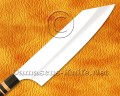 Personalized 12C27 Bunka Chef Knife - Ebony Wood - CK679