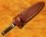 Personalized 12C27 Bunka Chef Knife - Ebony Wood - CK680