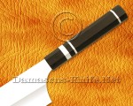 Personalized 12C27 Bunka Chef Knife - Ebony Wood - CK680