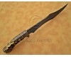 Personalized Handmade Damascus Steel Hunting and Survival Arts and Crafts Bowie Knife Stag Handle Personalized Handmade Damascus Steel Hunting and Survival Arts and Crafts Bowie Knife Stag Handle
