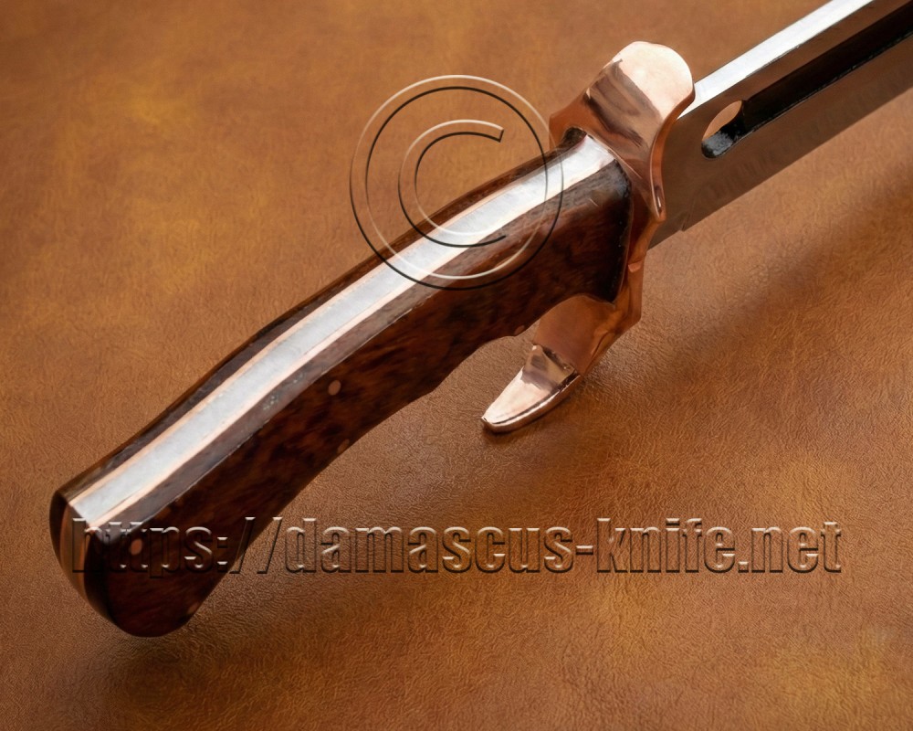 21" Custom Bowie Knife (Mini Sword) - Sandvik 12C27 Steel & Mahogany Wood - Leather Sheath 21" Custom Bowie Knife (Mini Sword) - Sandvik 12C27 Steel & Mahogany Wood - Leather Sheath