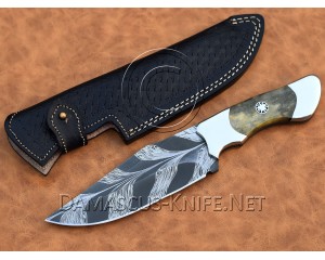 Personalized Handmade Damascus Mosaic Steel Arts and Crafts Hunting and Survival Skinner Knife Personalized Handmade Damascus Mosaic Steel Arts and Crafts Hunting and Survival Skinner Knife