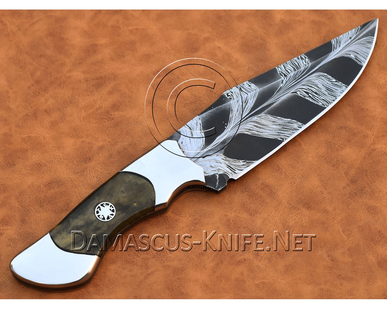 Personalized Handmade Damascus Mosaic Steel Arts and Crafts Hunting and Survival Skinner Knife Personalized Handmade Damascus Mosaic Steel Arts and Crafts Hunting and Survival Skinner Knife