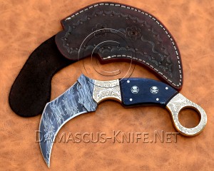 Personalized Handmade Damascus Steel Arts and Crafts Hunting and Survival Karambit Knife Bone Handle Personalized Handmade Damascus Steel Arts and Crafts Hunting and Survival Karambit Knife Bone Handle