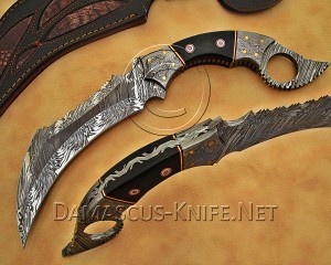 Personalized Handmade Damascus Steel Arts and Crafts Hunting and Survival Karambit Knife Personalized Handmade Damascus Steel Arts and Crafts Hunting and Survival Karambit Knife