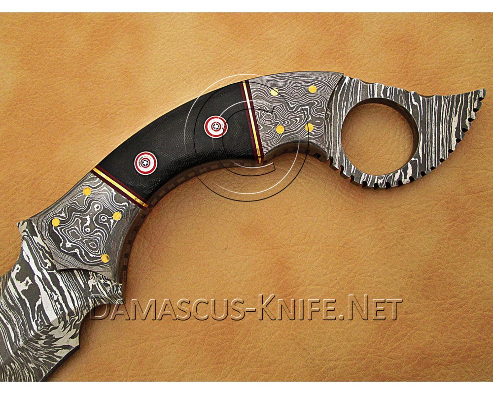 Personalized Handmade Damascus Steel Arts and Crafts Hunting and Survival Karambit Knife Personalized Handmade Damascus Steel Arts and Crafts Hunting and Survival Karambit Knife