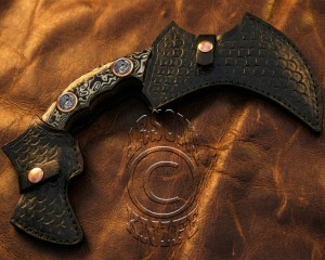 Custom Handmade Damascus Steel Arts and Crafts Hunting and Survival Karambit Knife - G10 Micarta Handle - DHK723