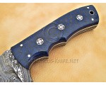 Artisan Damascus Multi-Zone Field-Utility Implement - Blue G10 - TK1002