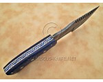 Artisan Damascus Multi-Zone Field-Utility Implement - Blue G10 - TK1002
