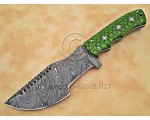 Artisan Damascus Multi-Zone Field-Utility Implement - Green G10 - TK1003