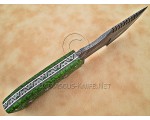 Artisan Damascus Multi-Zone Field-Utility Implement - Green G10 - TK1003