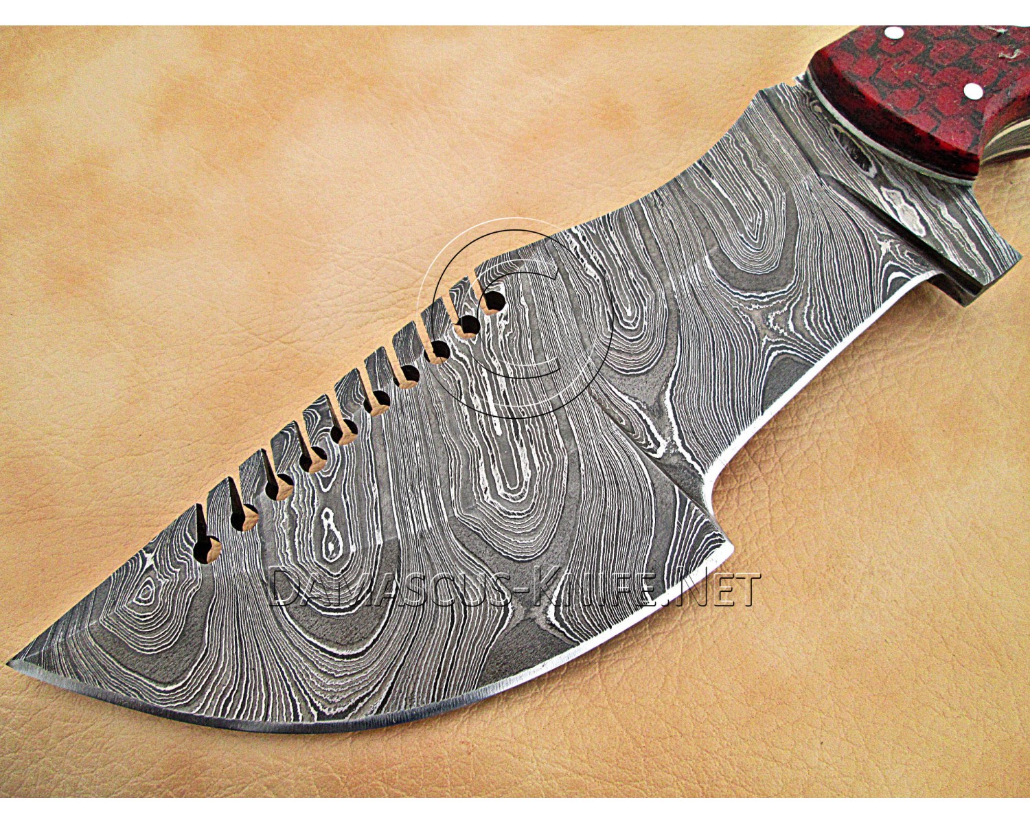 Artisan Damascus Multi-Zone Field-Utility Implement - Red G10 - TK1005
