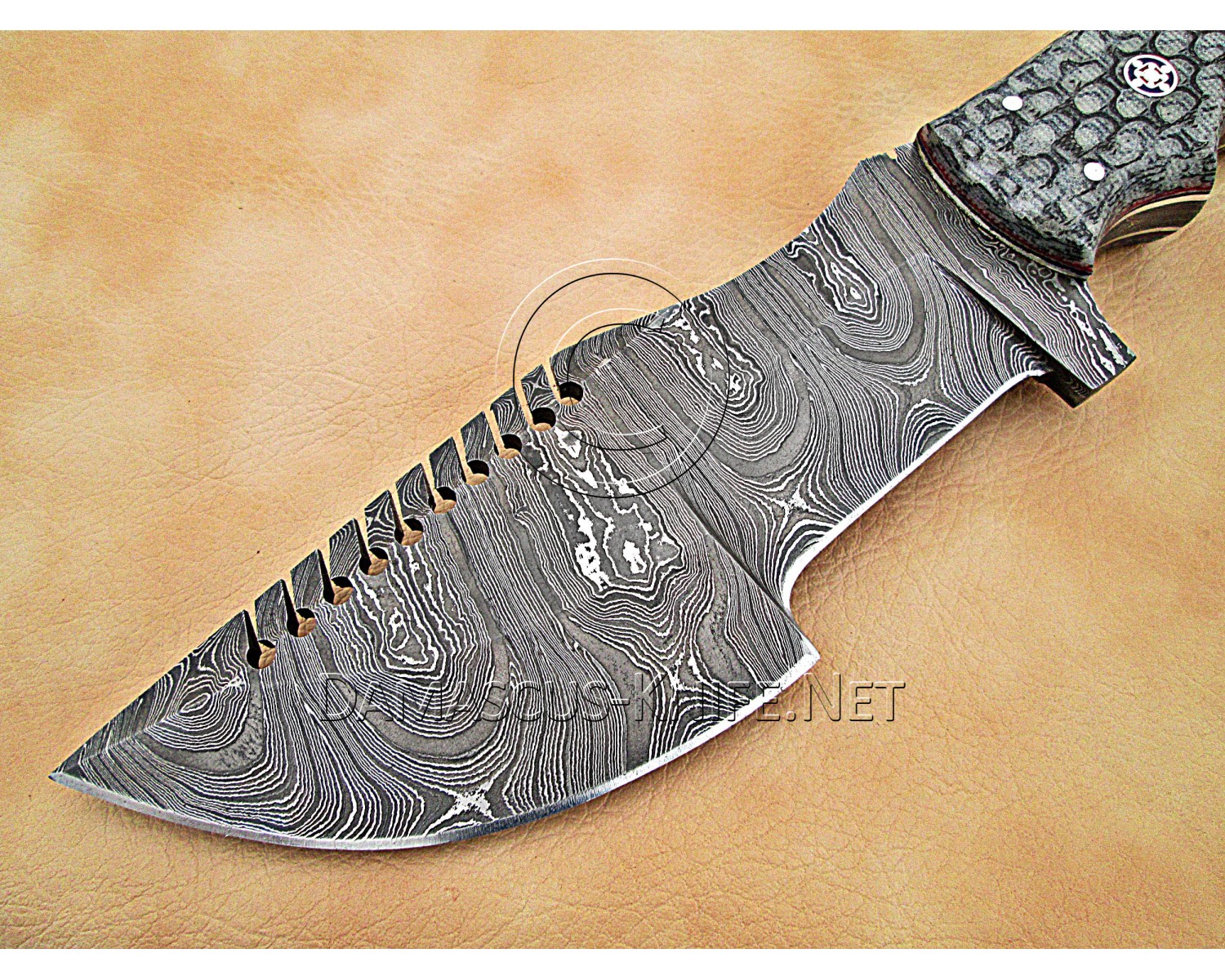 Artisan Damascus Multi-Zone Field-Utility Implement - Grey G10 - TK1006