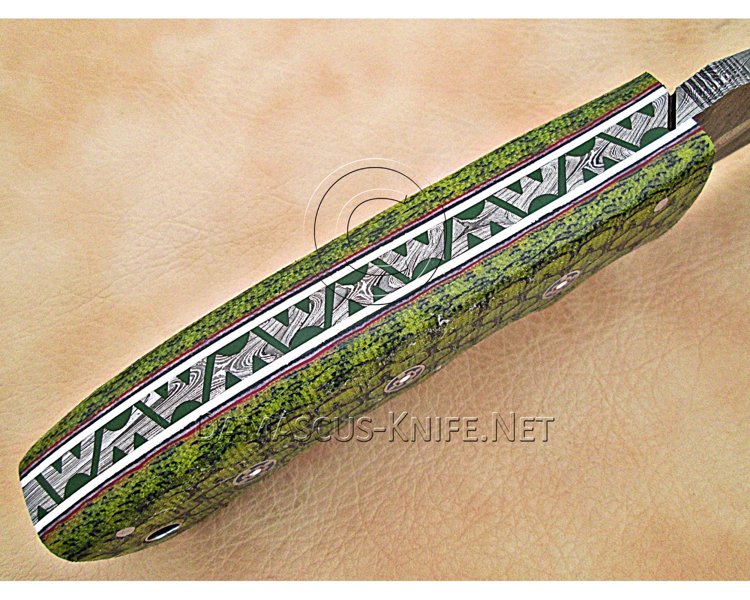 Artisan Damascus Multi-Zone Field-Utility Implement - Sea Green G10 - TK1007