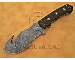 Artisan Damascus Multi-Zone Field-Utility Implement with Utility Hook - Black G10 - TK1014
