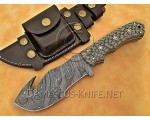 Artisan Damascus Multi-Zone Field-Utility Implement with Utility Hook - Grey G10 - TK1016