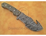 Artisan Damascus Multi-Zone Field-Utility Implement with Utility Hook - Grey G10 - TK1016