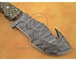 Artisan Damascus Multi-Zone Field-Utility Implement with Utility Hook - Grey G10 - TK1016
