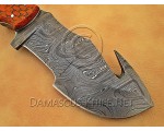 Artisan Damascus Multi-Zone Field-Utility Implement with Utility Hook - Orange G10 - TK1018