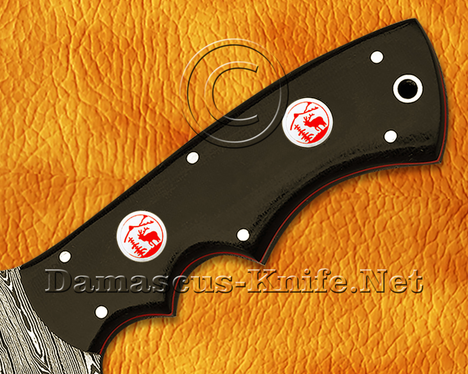 Artisan Damascus Multi-Zone Field-Utility Implement - Black G10 - TK1053