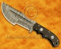 Custom Handmade Damascus Steel Outdoor Tracker Knife - G10 Handle - TK916