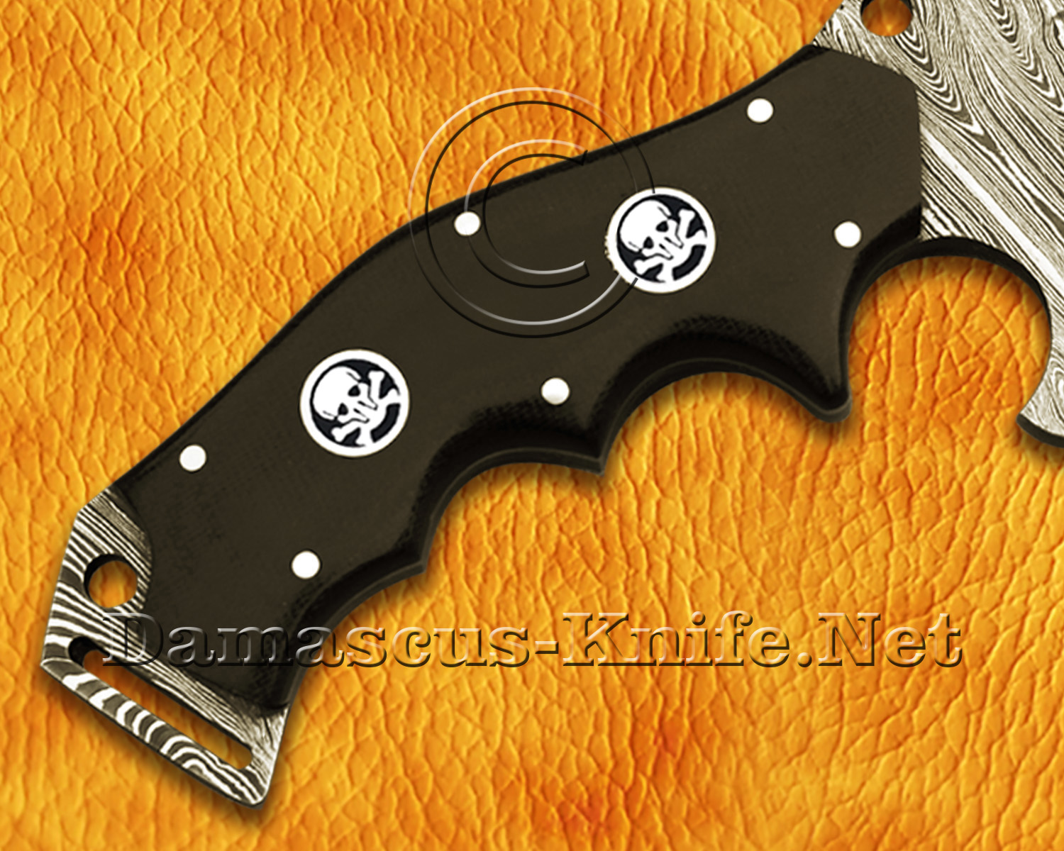 Artisan Damascus Multi-Zone Field-Utility Implement - G10 Micarta - TK917
