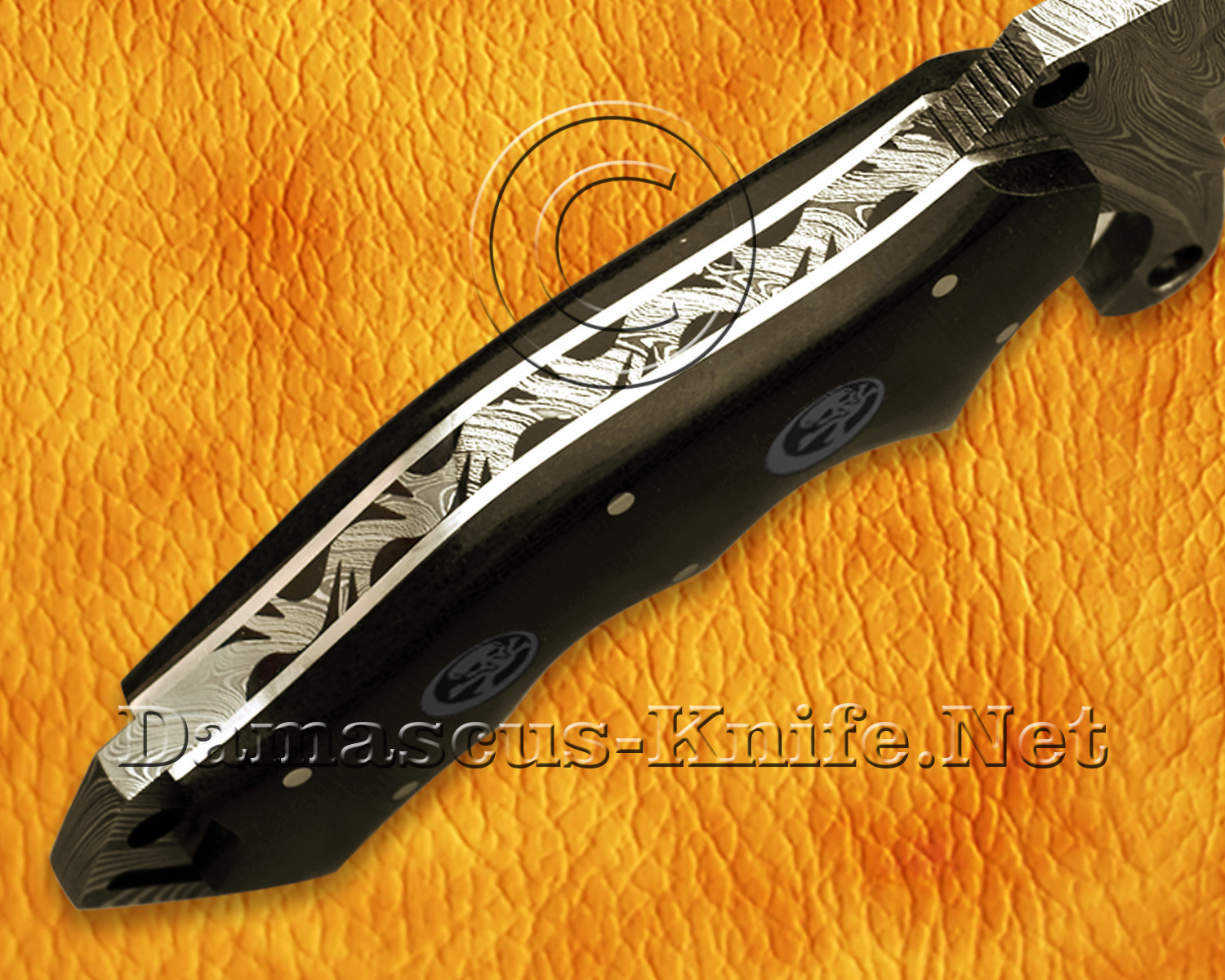 Artisan Damascus Multi-Zone Field-Utility Implement - G10 Micarta - TK917