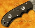 Custom Handmade Damascus Steel Outdoor Tracker Knife - Black G10 Handle - TK920