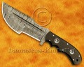 Custom Handmade Damascus Steel Outdoor Tracker Knife - Black G10 Handle - TK920