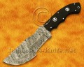 Handmade Damascus Steel Large Field-Utility Implement - Black G10 - TK921
